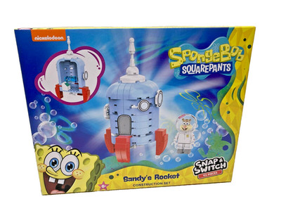 Spongebob Squarepants Sandy' s Rocket Snap & Switch 95 Pieces