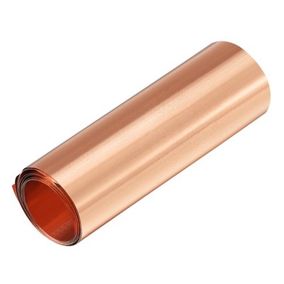 39.4'' x 3.9 ''Metal Foil Plate 0.02mm Thickness for DIY Projects Copper Roll