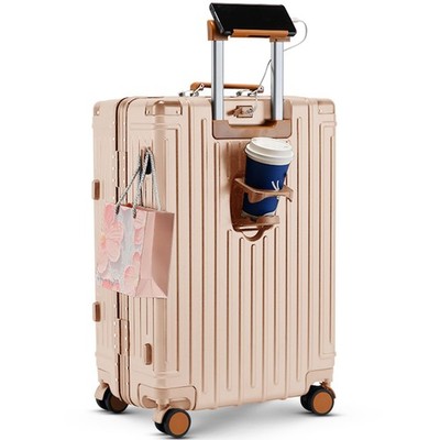 22 inch carry on luggage suitcase locks tsa approved Hardside Lightweight Sui...