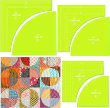3 Set Drunkards Path Quilting Templates10 8 6...