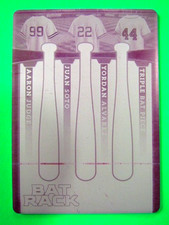 2024 Leaf Lumber Bat Rack 1/1 Aaron Judge, Juan Soto, Alvarez Magenta F0399