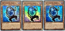 3 x LVAL-DE022 Ghostrick Mary - Super Rare 1. Auflage Lightly Played YuGiOh