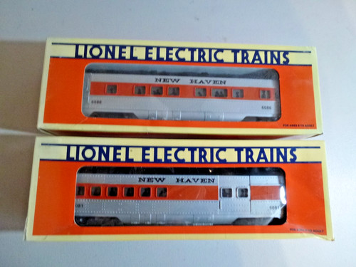 LIONEL 6086/1 BELEUCHTETE NEW HAVEN AUSSICHTS- & PERSONENWAGEN | Zustand: New