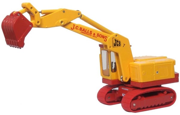 Oxford Diecast JCB 1:76 Gelbe Metall Modellauto 76JCB7002 MaßStab 1:76-image