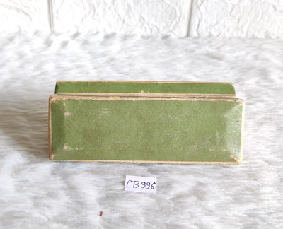 1930s Vintage Weiß & Grün Werbe Leere Armbanduhr Karton Verpackung CB996
