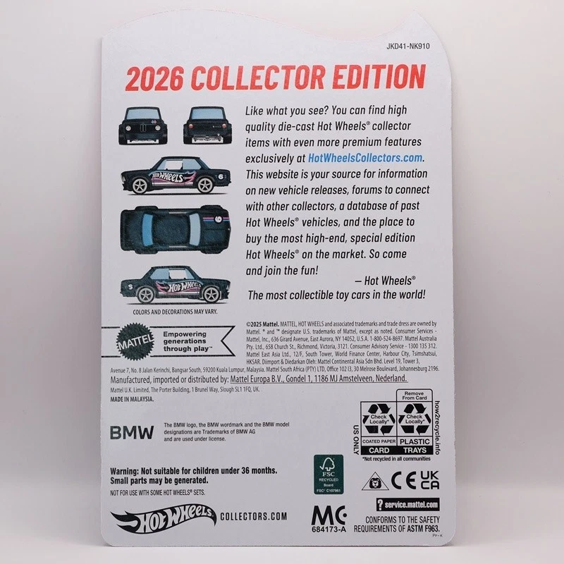 Hot Wheels 2026 BMW 2002 Target Mail In Number 6 For Collector Edition with Case - Image 4 of 4