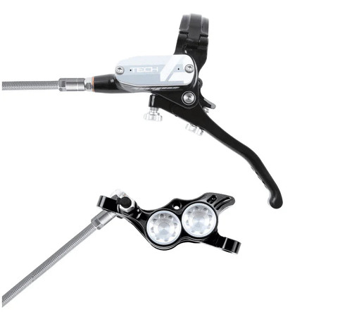 Hope Tech 4 E4 MTB Mountain Bike Disc Brakes - Braided Hose - Picture 10 of 32