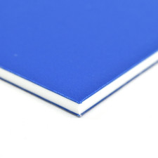 BuyPlastic ColorCore Plastic Sheet 3/4" x 24" x 36" Blue-White-Blue
