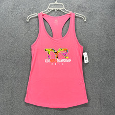 TYR Tank Top Womens Medium Pink Kona World Championship 2016 Graphic Racerback
