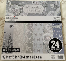 HAUNTED FOREST 12X12 HALLOWEEN SCRAPBOOK PAPER PAD 24 SHEETS  RECOLLECTIONS