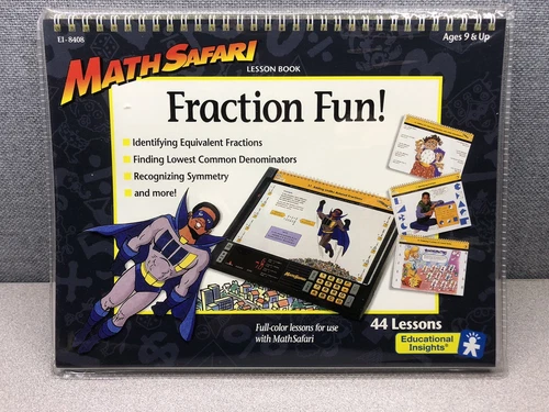 MathSafari Electronic Learning Systm 40 Lesson Pack, Fraction Fun NIP