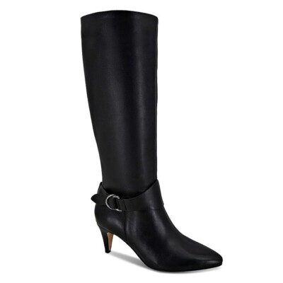Splendid Women's Fortuna Buckled High Heel Boots Black Size 7.5 (MSRP $240)