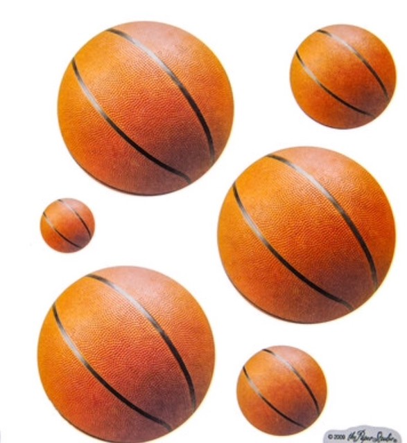 Basketball Ball Sports Scrapbook Stickers eBay