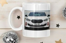 Personalised Number Plate BMW 128ti Reg Coffee Mug Unique Gift FAST DISPATCH