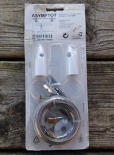 Ikea Asymptot 929.452.10 - Seilspanngarnitur 5m lang - weiß silber