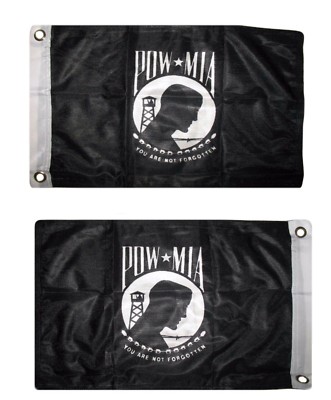 12x18 12''x18'' US POWMIA Pow Mia Double Sided Not Forgotten Flag outdoor boat car