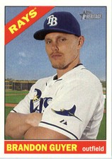 2015 Topps Heritage #685 Brandon Guyer Tampa Bay Rays
