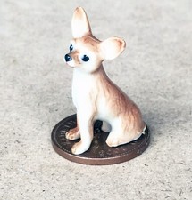 Dolls House Chihuahua Ceramic Puppy Dog Pet Ornament 1:12 Scale KD14 tumdee