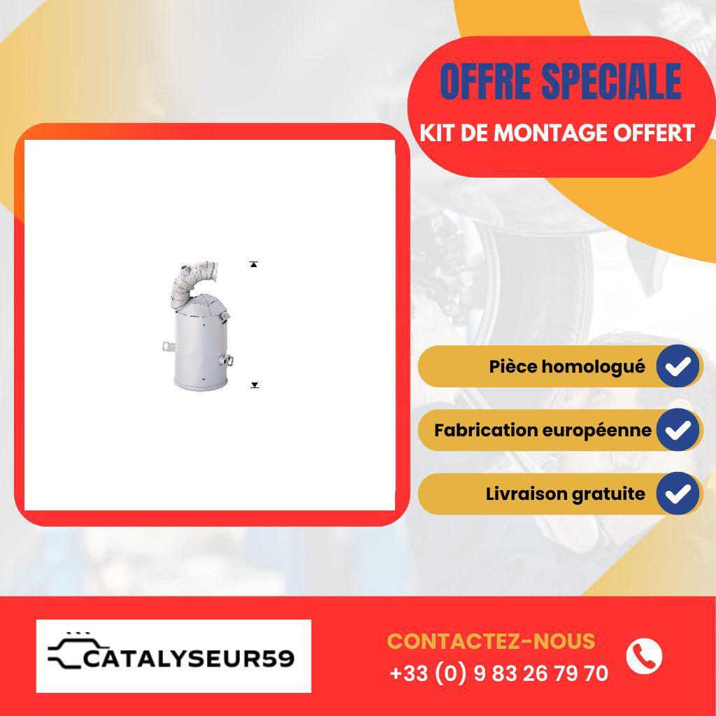 Catalyseur FAP Proace 1.6 D4D 90 cv pour réduction des émissions au contrôle technique