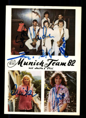 Munich Team 82 Autogrammkarte Original Signiert + M 6426