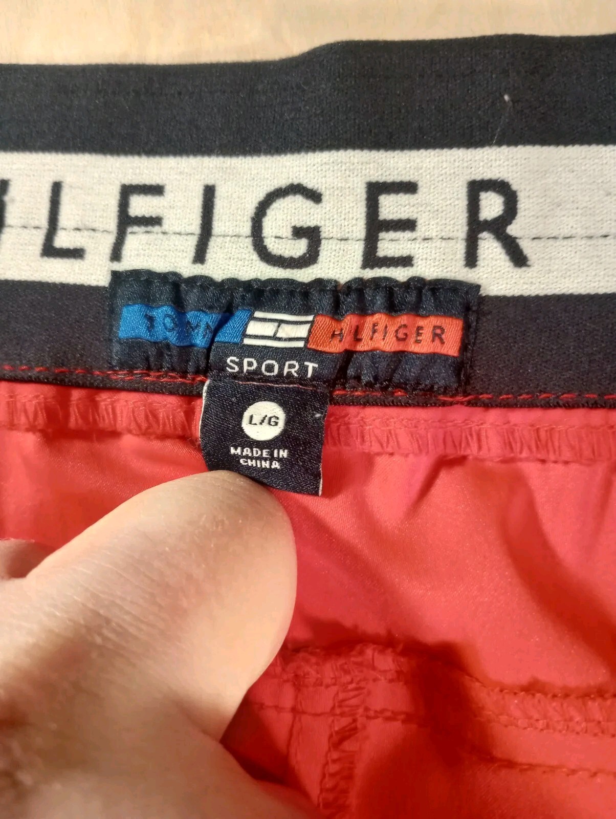 Tommy Hilfiger Mens Athletic Essential Sport Elastic Waistband Shorts Large Red image 10