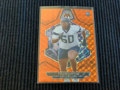 2024 PANINI MOSAIC #329 TYLER GUYTON *ROOKIE ORANGE PRIZM #92/199*  COWBOYS