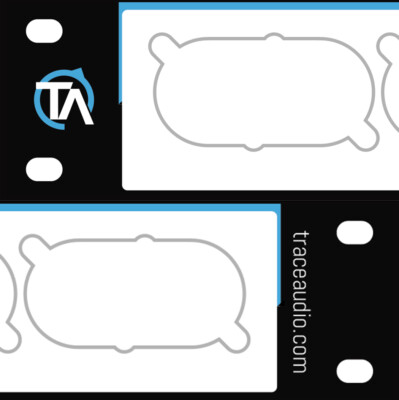 Blank Patch Bay Labels Compatible with ART P16 XLR Bays by Trace Audio