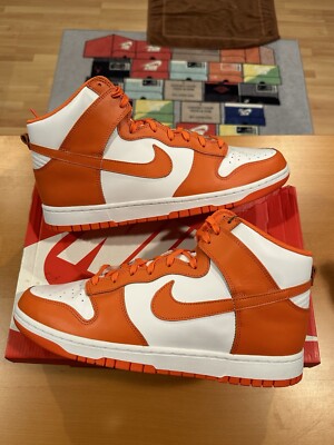 Size 13 - Nike Dunk High SP Syracuse Orange White 2021 DD1399-101 Sneaker Shoes