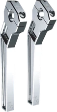 TODD'S CYCLE Risers - Pullback - 1-1/8" Clamping - 10" Rise - Chrome TD-R22-10