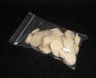LOT OF 50 ALUMINA "GREEN" UNFIRED PRESSED DISKS  0.750” x 0.065” No.:388