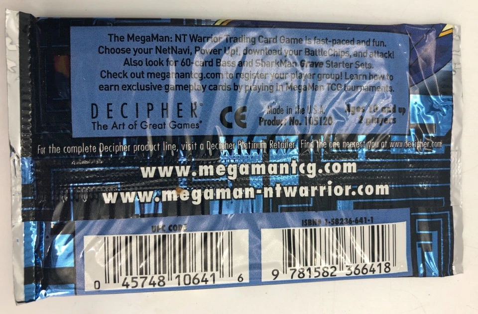 (8) x MegaMan могила битвы готов карточная игра 2004 расшифровка CCG бустер упаковка лот - Изображение 3 из 3