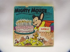 Vintage Mighty Mouse Mother Goose Birthday Super 8 Film with Box 1962