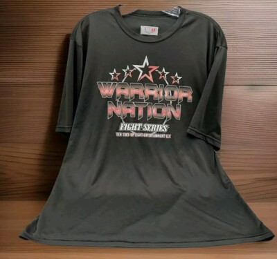 Warrior Nation Fight Series Shirt Black Size  Large READ