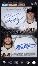 [DIGITAL CARD] TOPPS BUNT 2022 BUSTER POSEY & BRANDON CRAWFORD ICONIC DUAL SIG