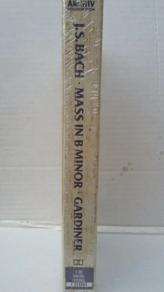 BACH Mass in B Minor Monteverdi Gardiner CASSETTE Box 1985 Archiv/Polydor SEALED - Image 3 of 4