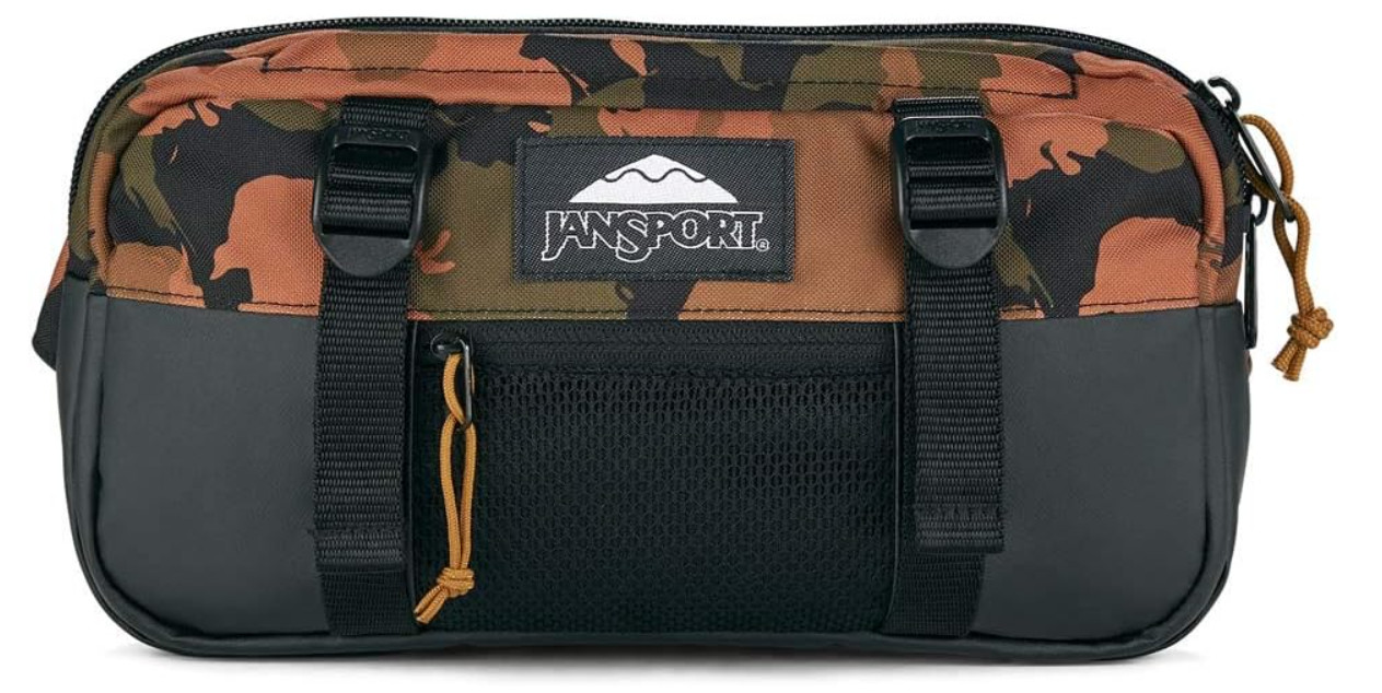 JanSport Way Out Waistpack Durable and Lightweight Belt Bag Continental Camo