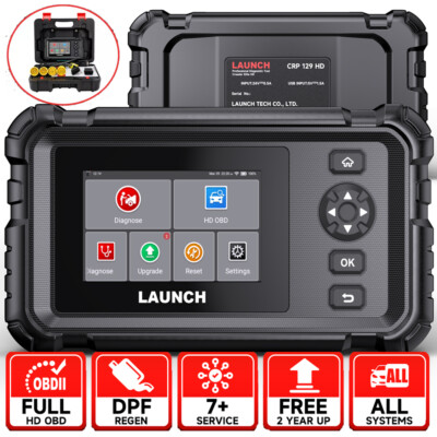 2025 LAUNCH CRP129 HD Elite Heavy Duty Truck Scanner Diesel Diagnostic Scan Tool