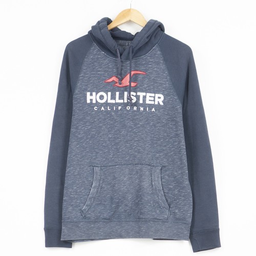 Hollister Azul Sudadera con Capucha Jersey Hombre Talla L | eBay