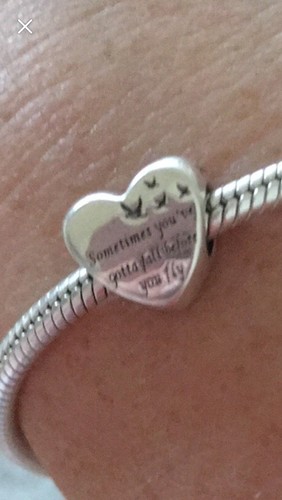 Genuine Silver PANDORA Heart of Freedom Charm 791967 for sale online ...