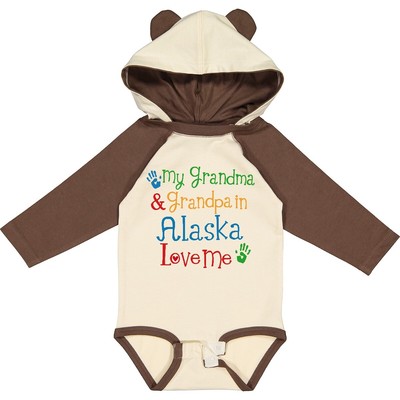 Inktastic Alaska Grandma Grandpa Love Me Long Sleeve Creeper Loves Clothing From
