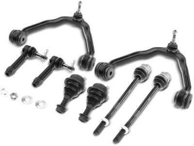 56KK46N Front Control Arm Ball Joint Tie Rod End Kit Fits Cadillac Escalade EXT
