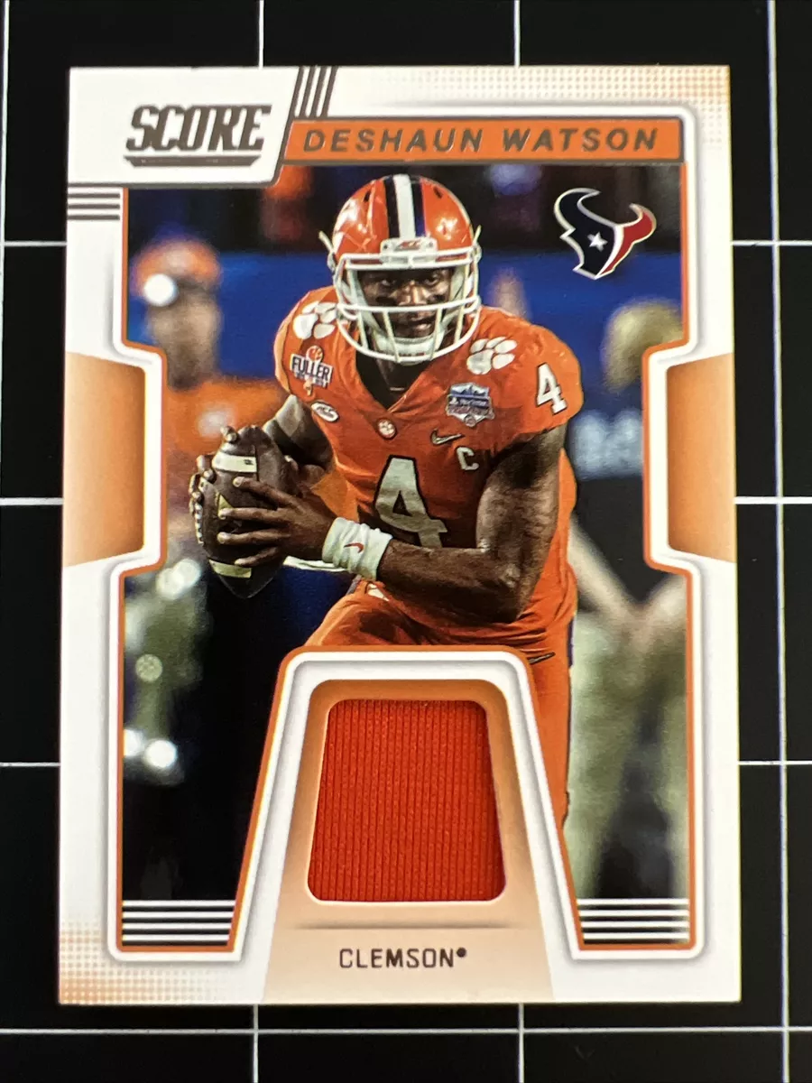 2019 Score Deshaun Watson Jersey Patch Football Card CJ 10 Clemson Browns