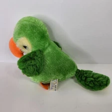 Vintage Lois Toy Bean Bag Green Bird Plush Stuffed Animal Nut Shells 6.5"