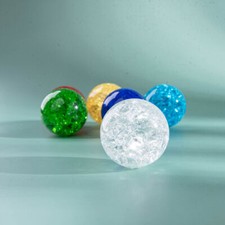 60MM Crystal Ball Feng Shui Ice Cracking Ball Bonsai Vintage Ornament Home Decor