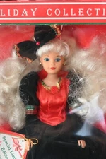 Alisha holiday collection 1996 limited edition glass eyes doll 11.5