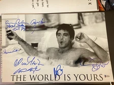 Scarface autographed 11 by 17 photo.authenticated by Becket.10 autographs