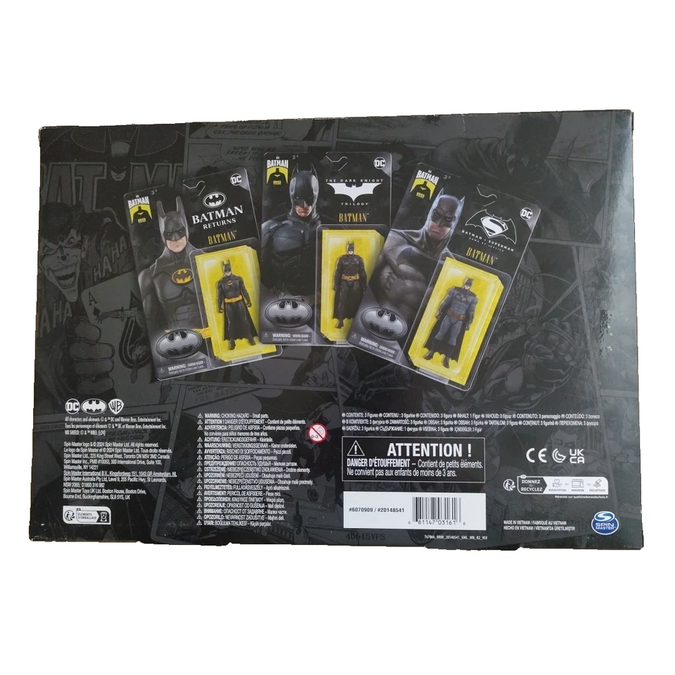 Batman Action Figuren 3-Pack🦇85 Years Edition🦇DC🦇The Dark Knight🦇NEU&OVP - Bild 2 von 4