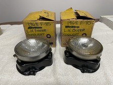 1968 Oldsmobile F85 Cutlass 442 Lh Inner And Outer Headlight Capsules. Nos