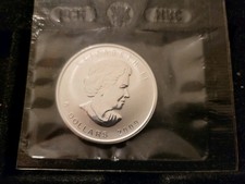 Maple Leaf 1 oz 2009 Privy Mark Brandburger Tor Kanada 5 Dollar  Silber RMC