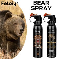2 Pack Feloiy Bear Spray Repellant Powerful Stream 11 oz 30 Ft